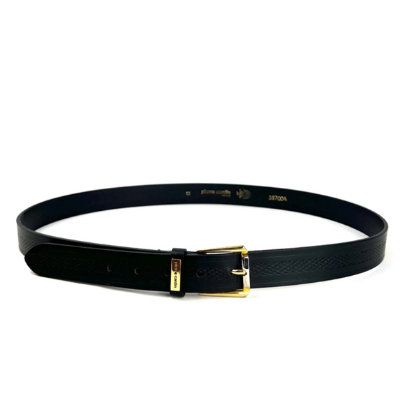 Vintage 1990’s ‘Pierre Cardin Paris’ Leather Belt with Two Toned Buckle - 42 L/L - Picture 2 of 9